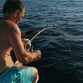 Fiskeri på havet i Kroatien