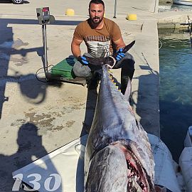 Huge BluefinTuna 130 kg on CABO boat Vodice Croatia